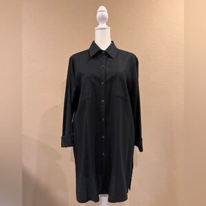 Women’s Size Large Black Linen Blouse